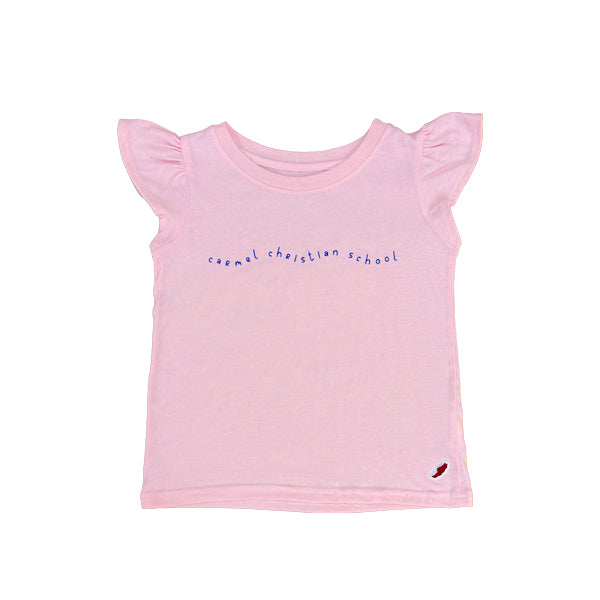 Youth Girls Flutter Sleeve Tee