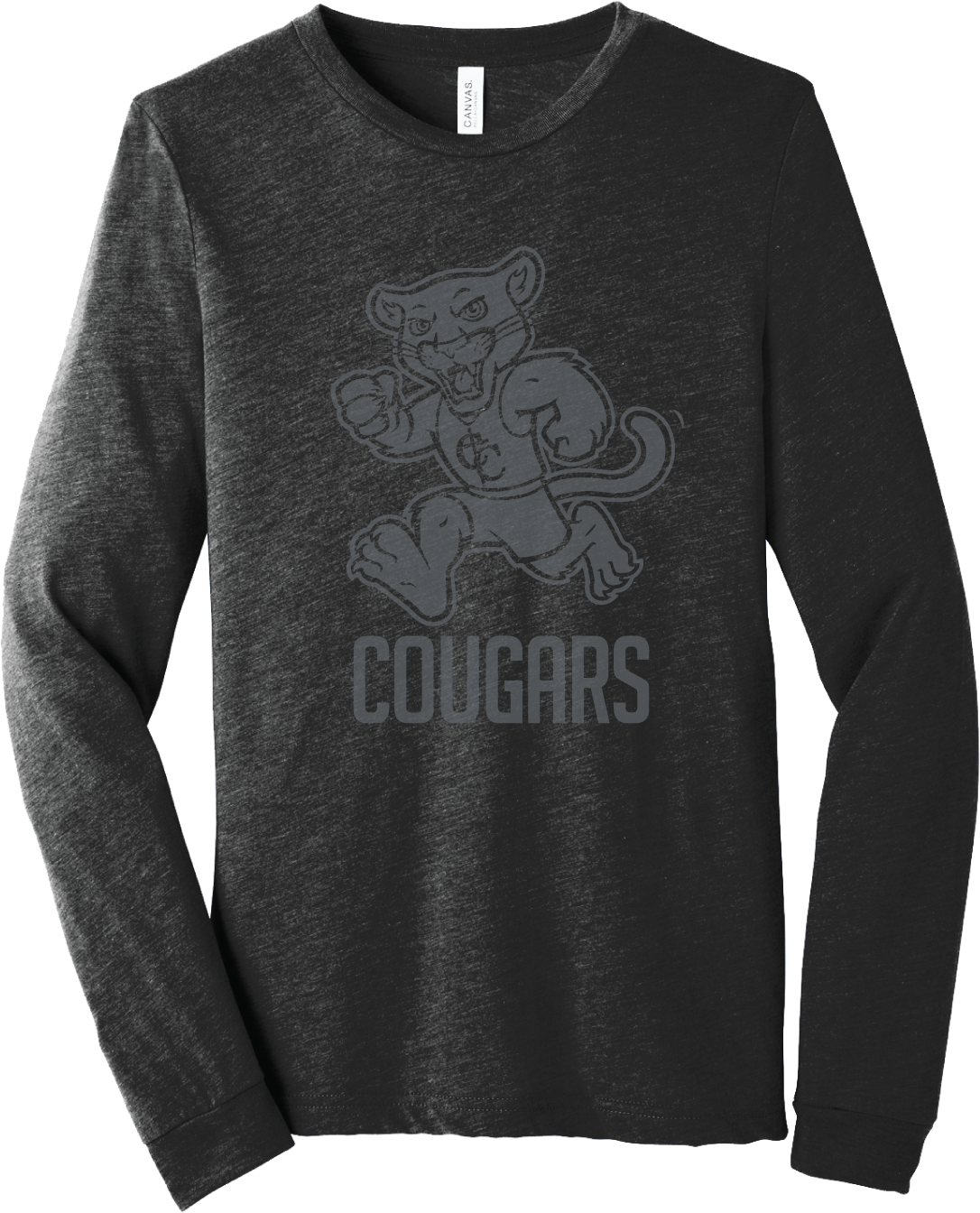 Youth Long Sleeve Running Cougar Tee