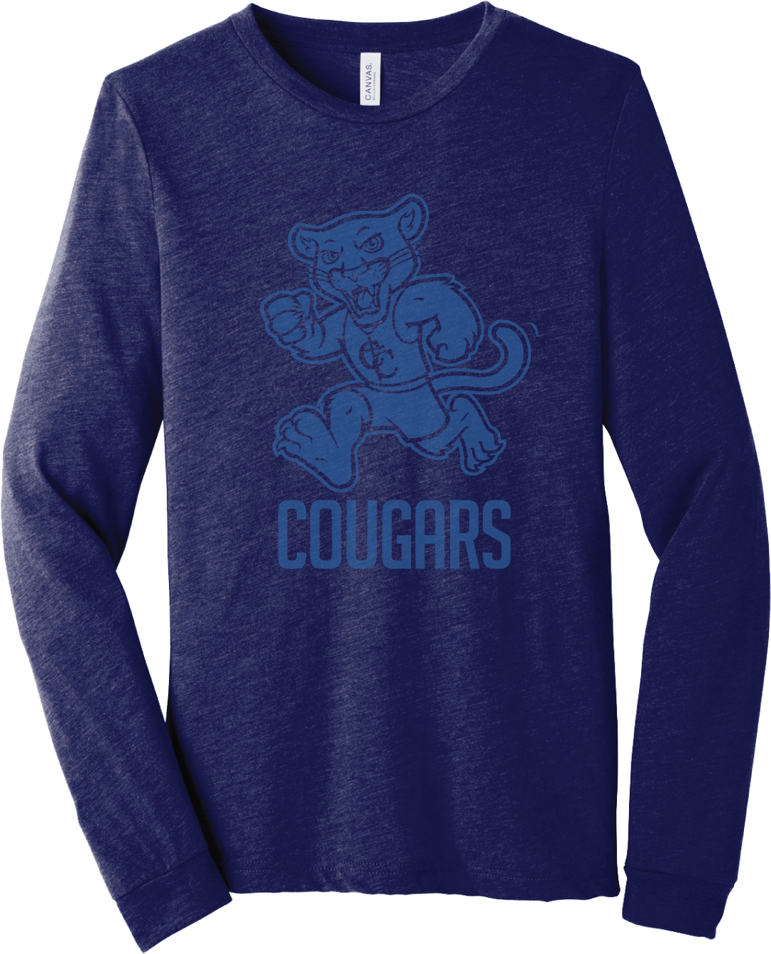 Youth Long Sleeve Running Cougar Tee