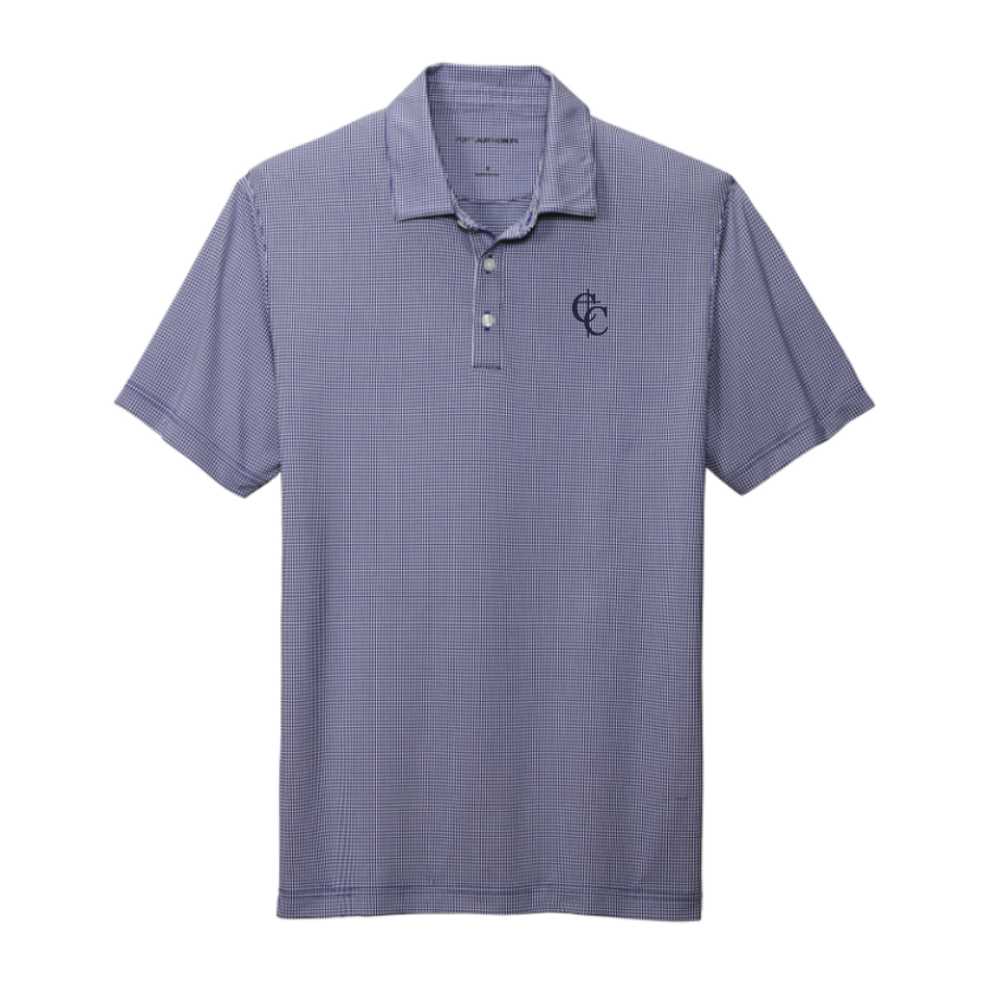 Men's Gingham Polo