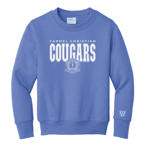 Youth Crewneck Sweatshirt Carmel Cougars