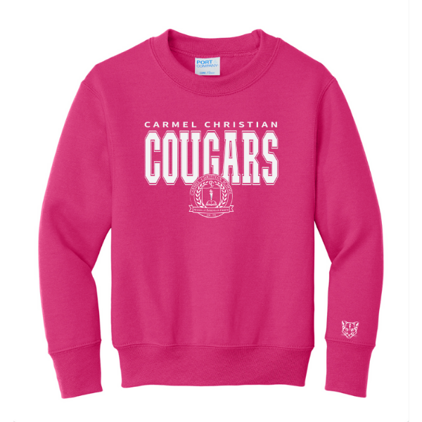 Youth Crewneck Sweatshirt Carmel Cougars