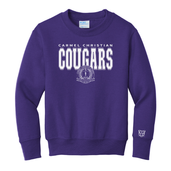 Youth Crewneck Sweatshirt Carmel Cougars