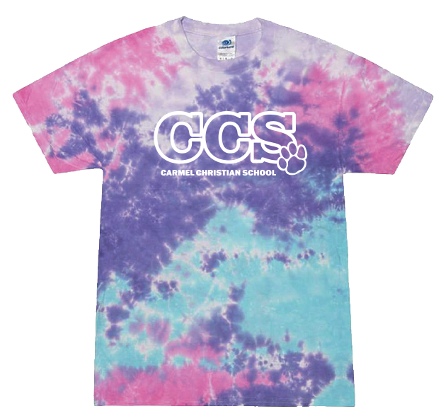 Youth Tie Dye Paw Print