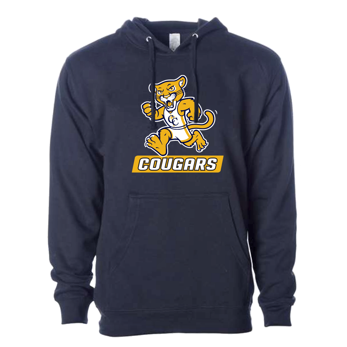 Hooded Sweatshirt Mascot Cougar