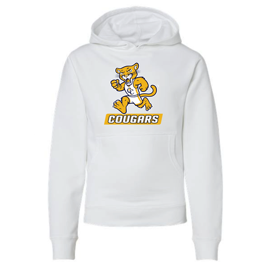 Youth Hooded Sweatshirt Mascot Cougar